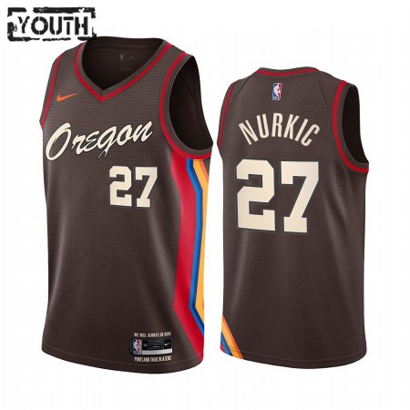 Kinder NBA Portland Trail Blazers Trikot Jusuf Nurkic 27 2020-21 City Edition Swingman